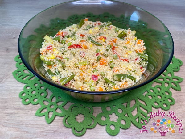 Couscous with Mexican baby vegetables