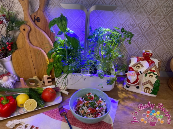 Salata de vara cu plante aromatice proaspete